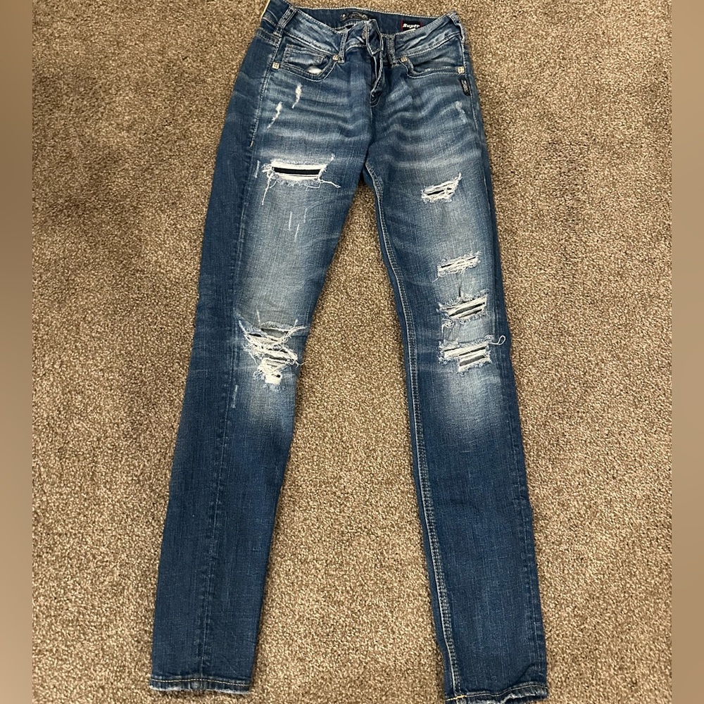 Silver jeans